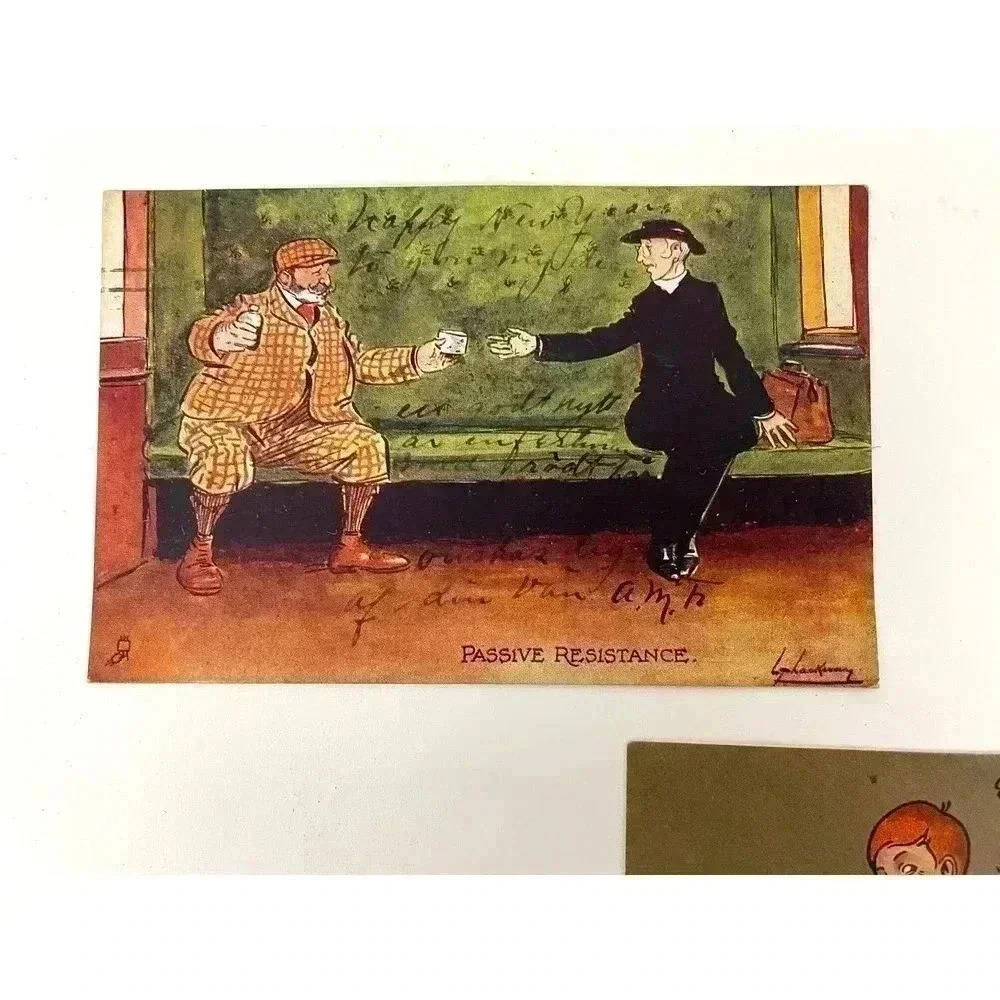 Antique Lot of 3 Postcards Unique Rare 1906 PA Color 1 Cent Stamped - Picture 2 of 7